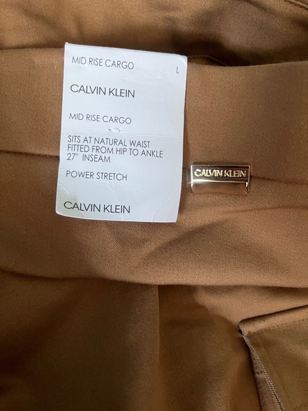 Calvin Klein Woman’sCargo Pants in Orange - Picture 7 of 11